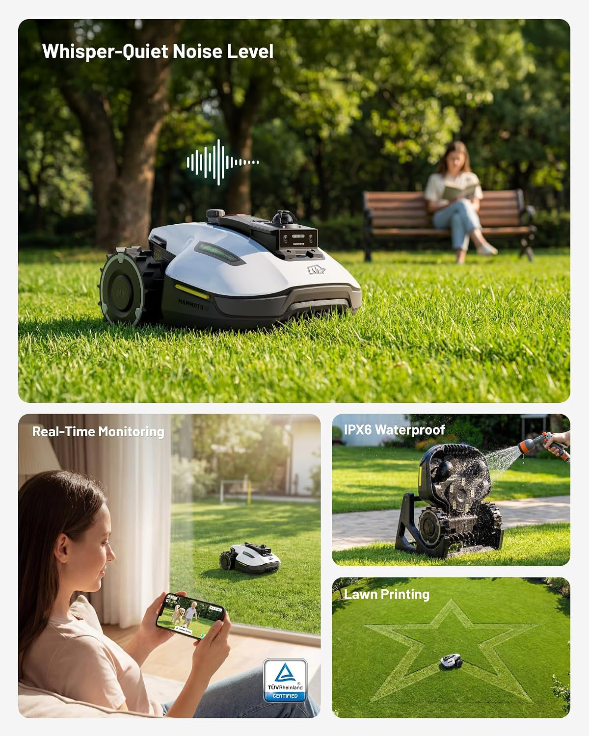 YUKA Mini 2 1000 Robot Lawn Mower without Boundary