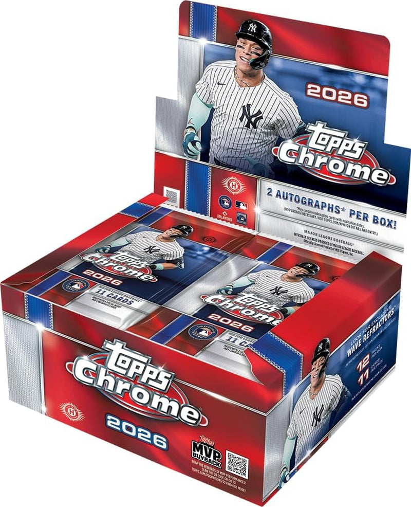 MLB 2026 Chrome Baseball Jumbo Box