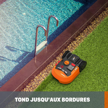 LANDROID WR142E Smart Smart Robot Lawn Mower, 700 M² Surf.Max 800 M², Easy Installation, Configurable, Slope 35%, Rain Detector, Cut Close to Edges, Fast Mowing
