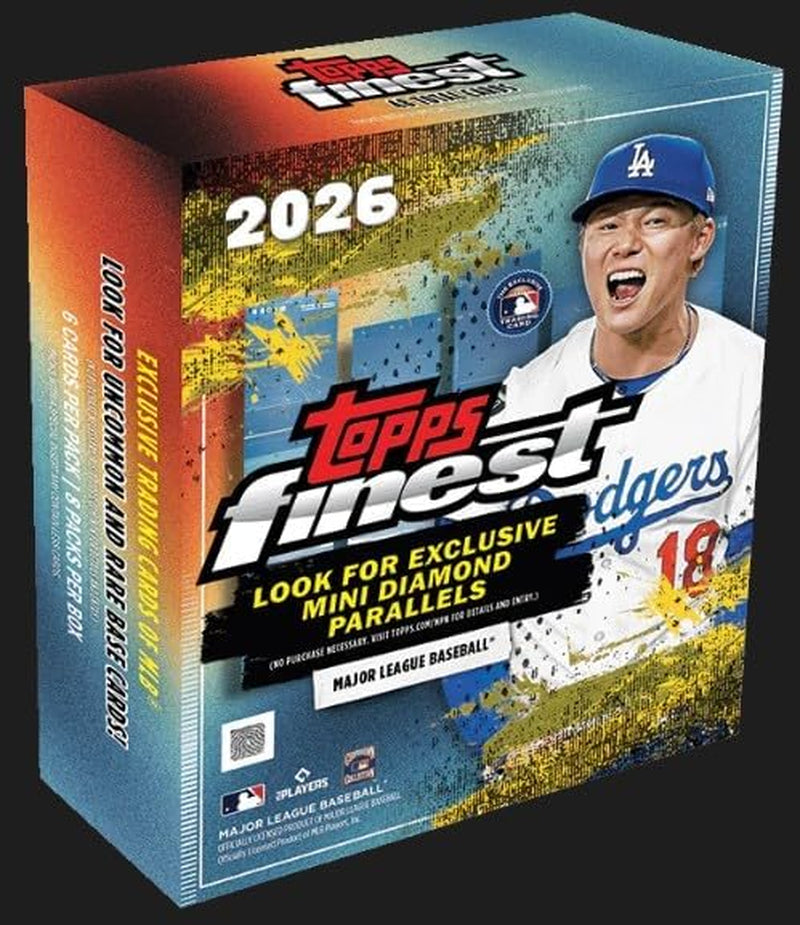 NEW 2026 Toppsfinest Baseball Trading Card MEGA Box
