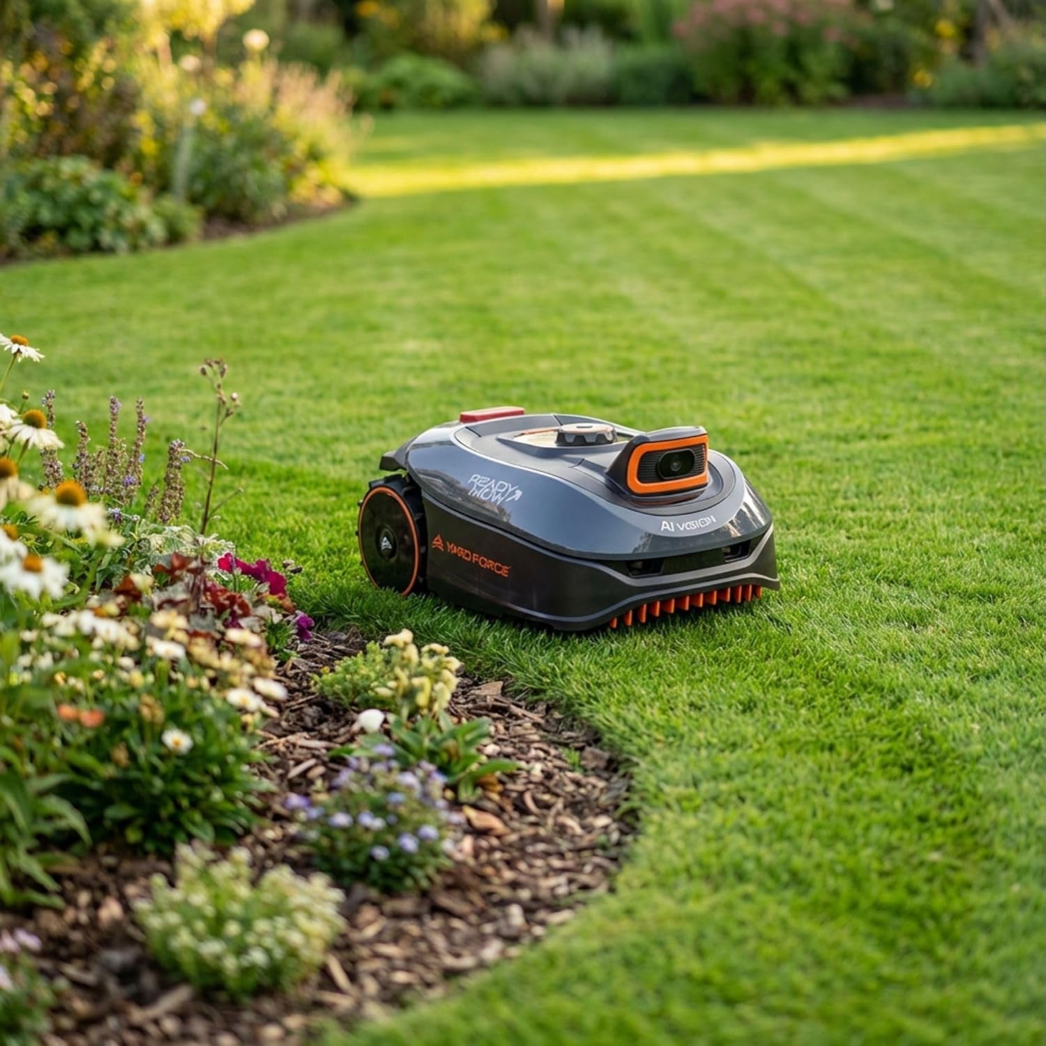 I600 Ivision Drop & Go Boundary-Free Robotic Lawnmower Medium Gardens up to 600M²