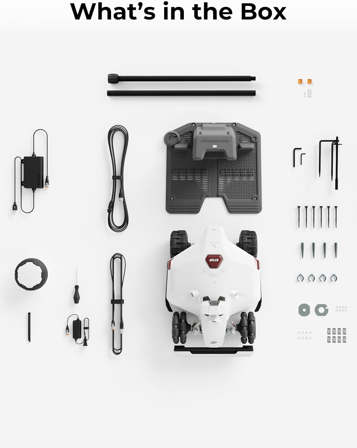 LUBA 2 AWD 5000 Robotic Lawnmower, Perimeter Wire Free for 1.25 Acre Lawn 80% Slope, APP Control with Virtual Boundaries, All-Wheel Drive, Multi-Zone Management…