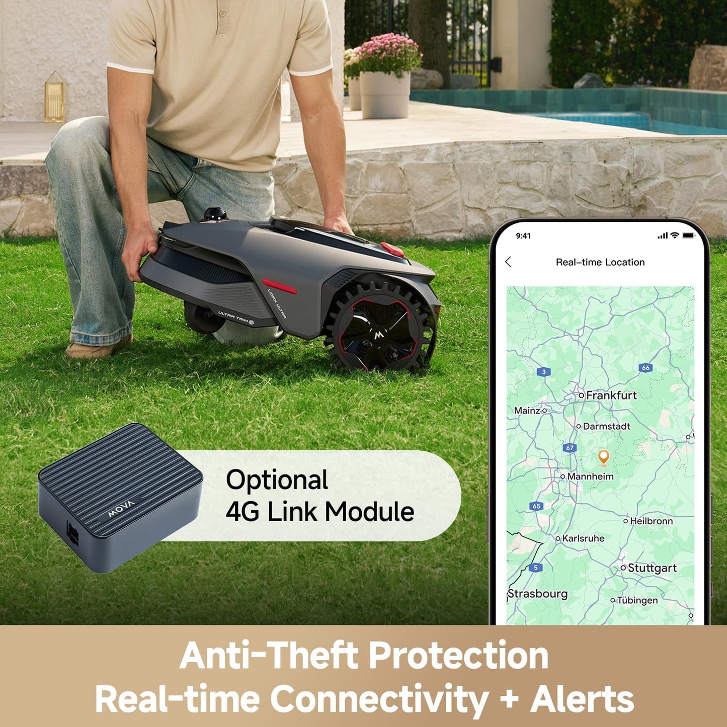 Lidax Ultra 800 Robotic Lawn Mower with 360° 3D Lidar & AI Vision