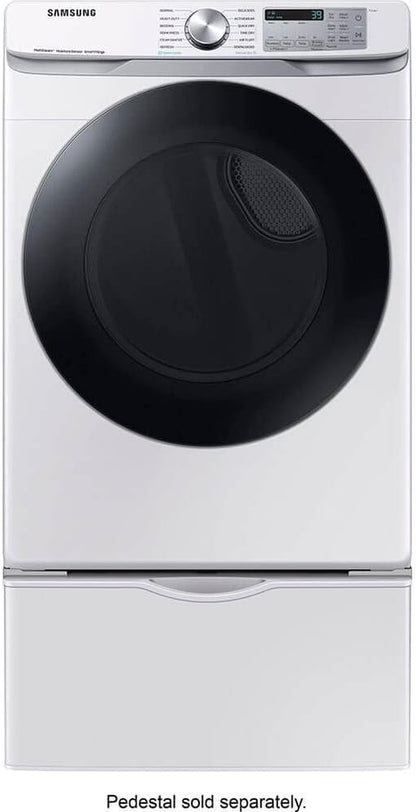 Samsung 7.5 Cu. Ft. Smart Electric Dryer with Steam Sanitize+, White, DVE45B6300W/A3