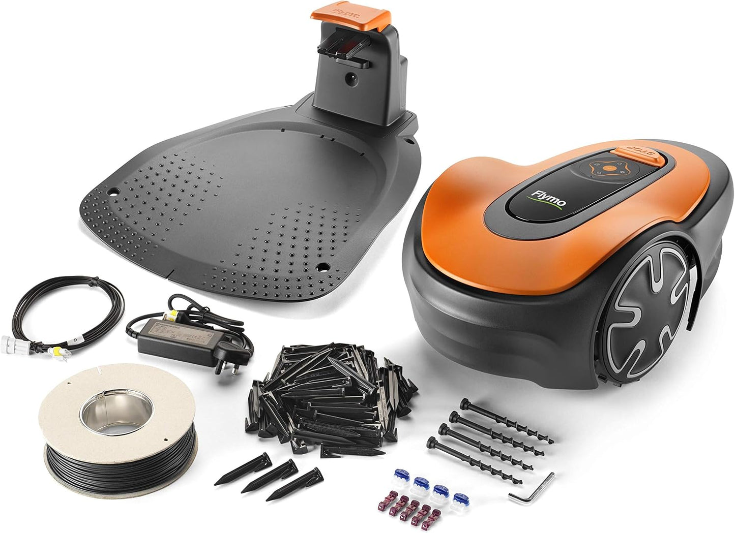 Easilife 150 GO Robotic Lawn Mower - Cuts up to 150 Sq M, Ultra Quiet Mowing & FLY072 X9 1200R Robotic Metal Blades - 595286601
