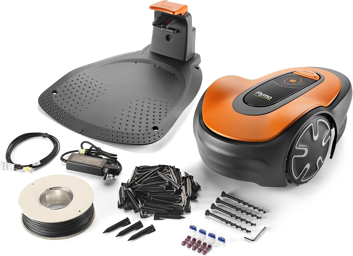 Easilife 150 GO Robotic Lawn Mower - Cuts up to 150 Sq M, Ultra Quiet Mowing & FLY072 X9 1200R Robotic Metal Blades - 595286601