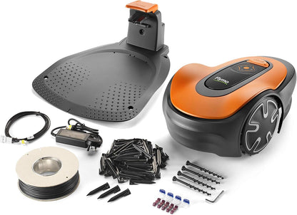 Easilife 150 GO Robotic Lawn Mower - Cuts up to 150 Sq M, Ultra Quiet Mowing & FLY072 X9 1200R Robotic Metal Blades - 595286601
