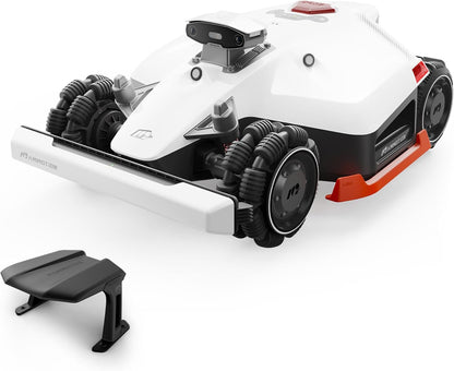 LUBA 2 AWD 3000X Robot Lawn Mower with Garage Combined, Netrtk+Vision, No RTK Antenna Required, Recommended 3000 M², Slopes at 80%, Cutting Height 25-70Mm, with 4G Module