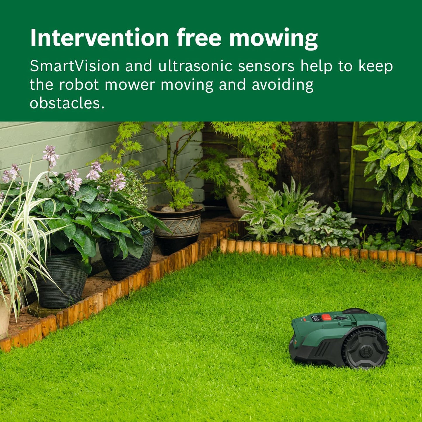Cordless Robot Lawn Mower VISIMOW18V-100 (For Lawns up to 100 M², Cutting Width: 16 Cm, Height of Cut: 20-60 Mm, Incl Battery and Charger)