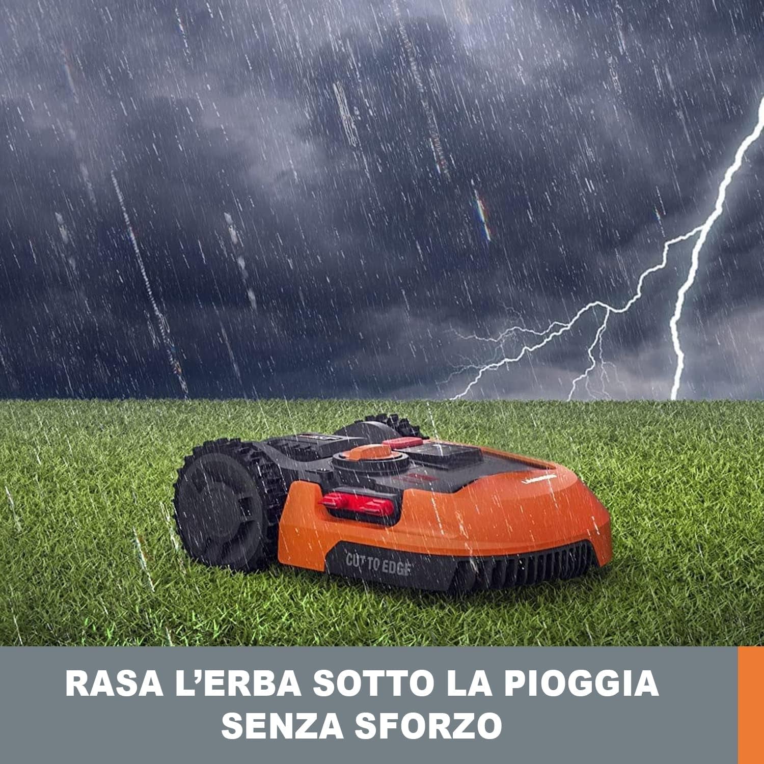 Landroid L WR148E Robot Lawn Mower for Large Gardens up to 800M2 / Automatic Robotic Lawn Mower for Manicured Lawn with Application Control, Wifi Connectivity