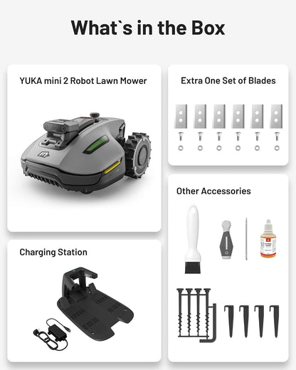 YUKA Mini 2 500 Robot Lawn Mower without Boundary