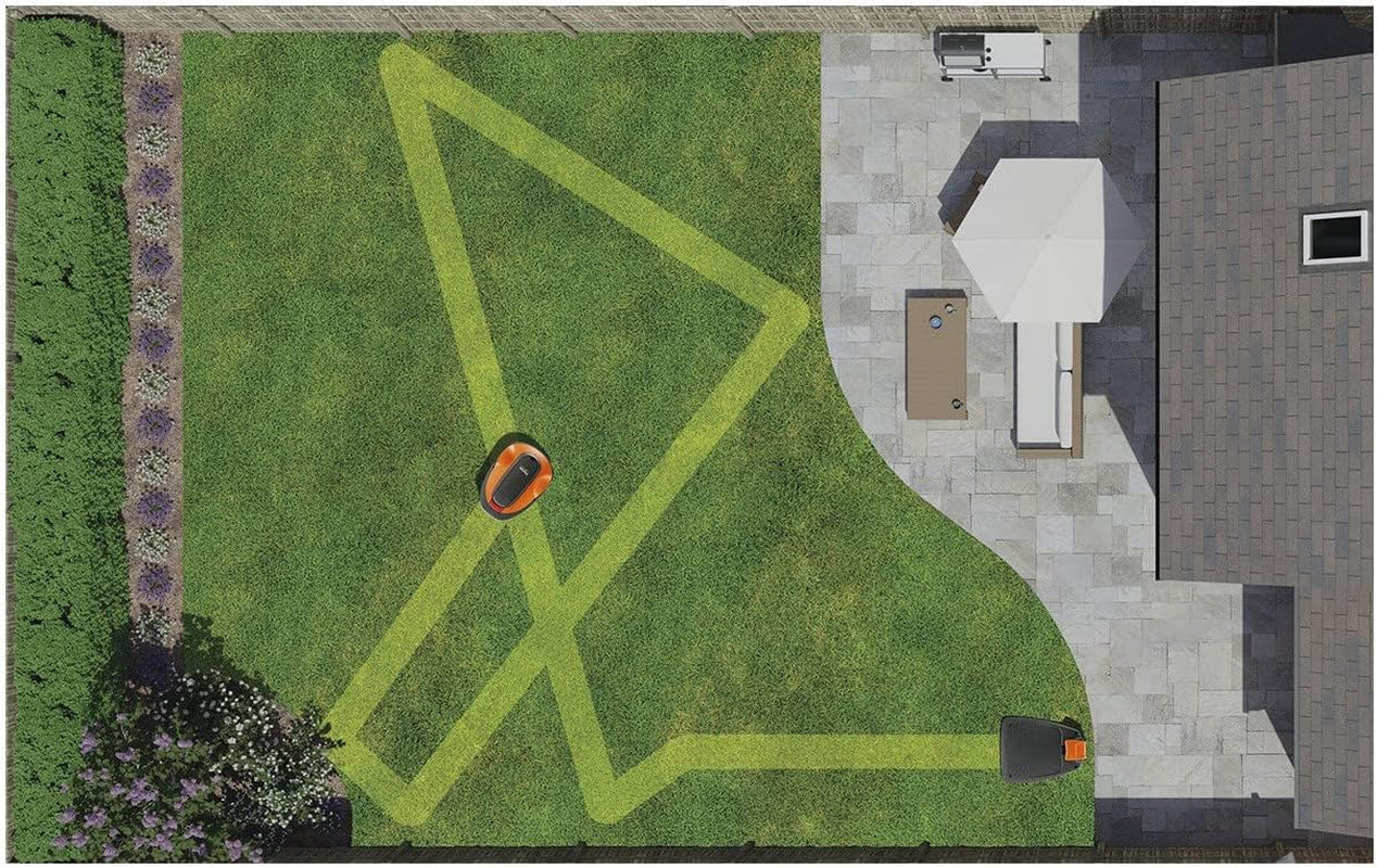 Easilife 800 Robotic Lawn Mower - Cuts up to 800 Sq M Ultra Quiet Mowing, Manicured Lawn, Bluetooth Application Control, Safety Sensors, Hose Washable, Lifestyle Functions, Frost Sensor