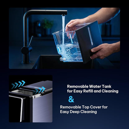 Nugget Ice Maker Countertop, Auto Drop Ice, Self Cleaning Ice Machine, 40 Lbs/24H Soft Chewable Ice, Self Dispensing Nugget Ice Maker for Home, Kitchen and Party