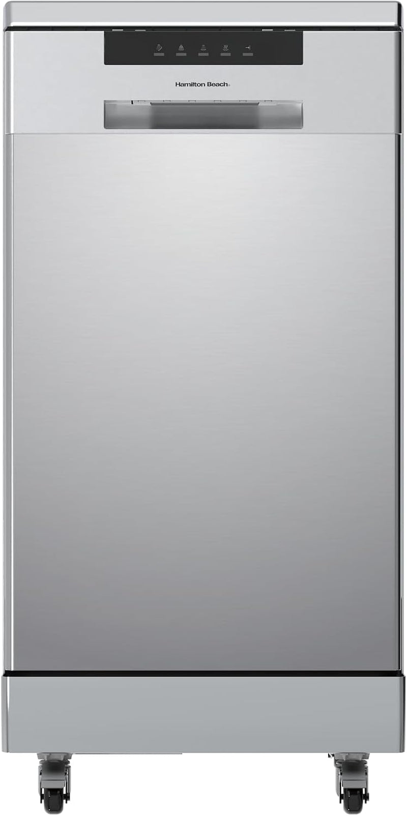Portable Dishwasher, Ss/Platinum | Dishwasher with Wheels, 19In Wide, 8 Place Settings Capacity