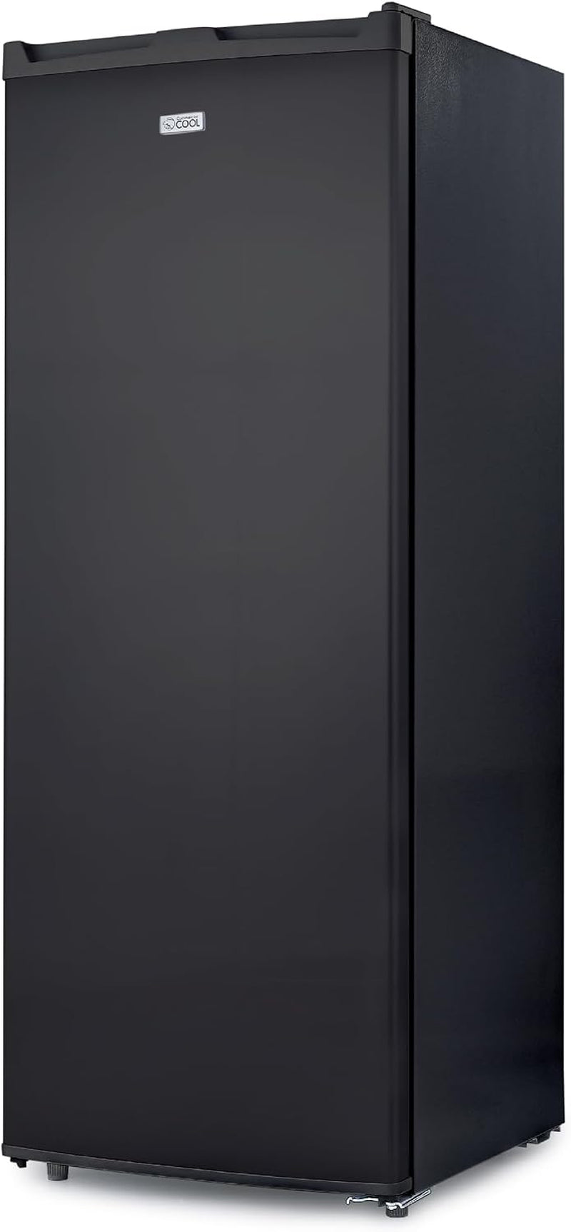 Upright Freezer, Stand up Freezer 6 Cu Ft with Reversible Door, Black | 5 Fixed Freezer Shelves, Reversible Door, Adjustable Thermostat, Manual Defrost