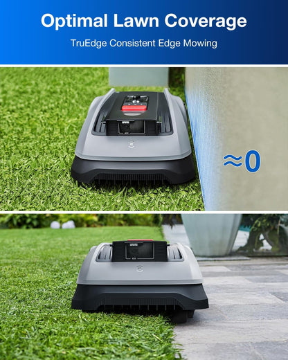 GOAT O600 RTK Robot Lawn Mower,Wire-Free Truemapping 2.0 RTK Navigation,Aivi AI Obstacle Avoidance,19Cm Cutting Width Robot Lawnmower for Medium Gardens up to 600M²,App Control,Ipx6 Waterproof