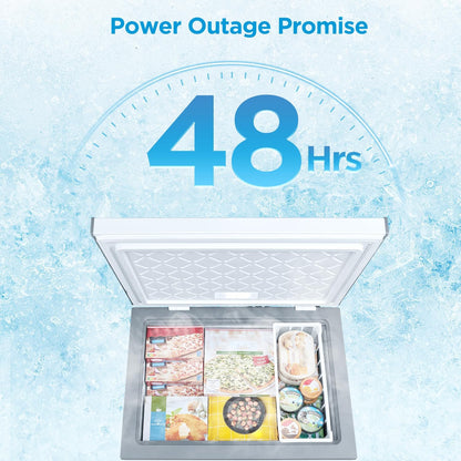 Midea 7.0 Cu.Ft Chest Freezer, Fridge Freezer Convertible with LED Light | Removable Basket, Adjustable Temperature, for Kitchen Apartment Office