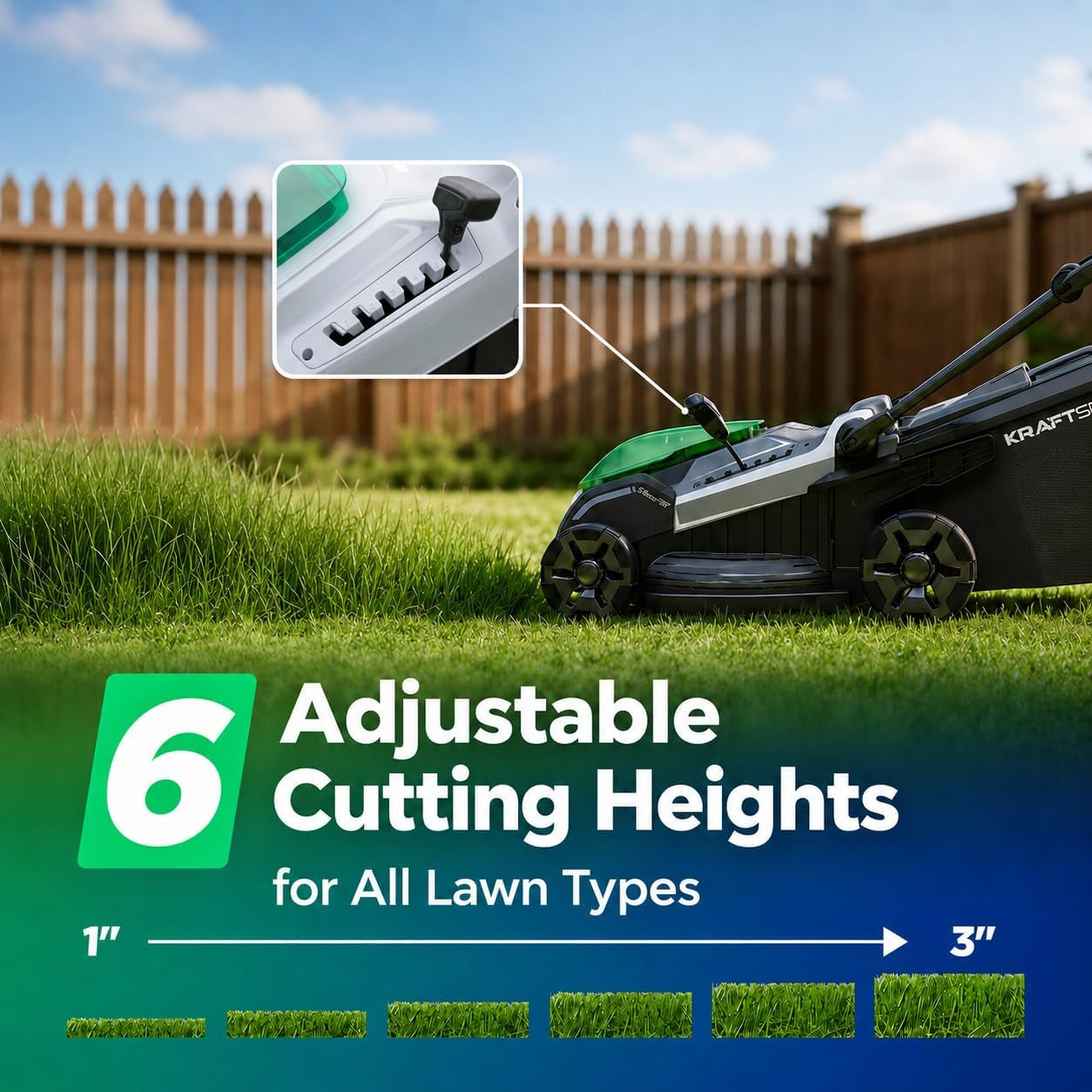 18" 40V Max Brushless Cordless Electric Lawn Mower | Includes 2X20V 8.0Ah Batteries & Charger, 6-Level Height Adjustment (25Mm-75Mm), 50L Collection Bag & 2 Spare Blades