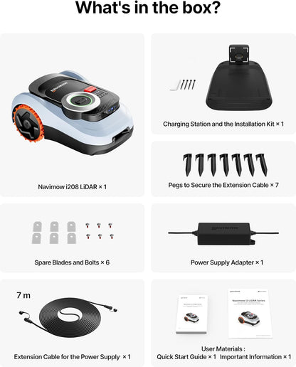 Segway  I208 Lidar Robotic Lawn Mower, with Garage M, Rec. 800 M²
