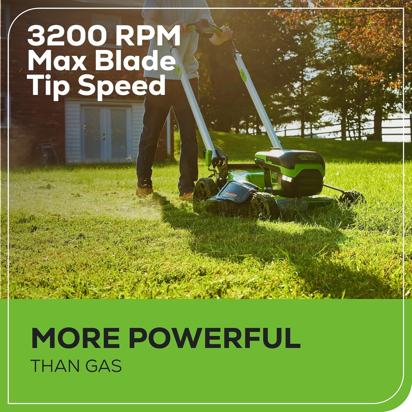 Greenworks 60V 21 in Push Lawn Mower, 5.0 Ah Battery and Charger