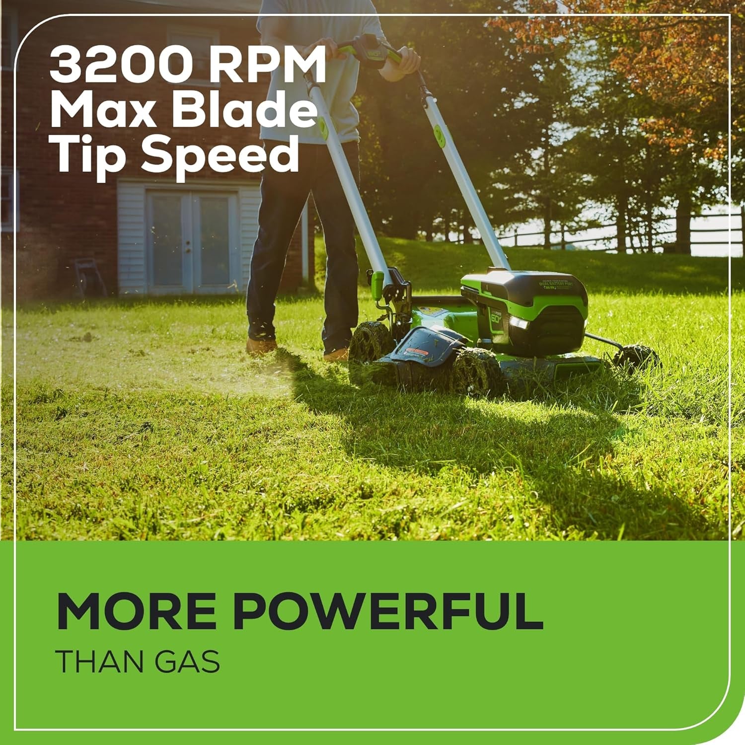 Greenworks 60V 21 in Push Lawn Mower, 5.0 Ah Battery and Charger