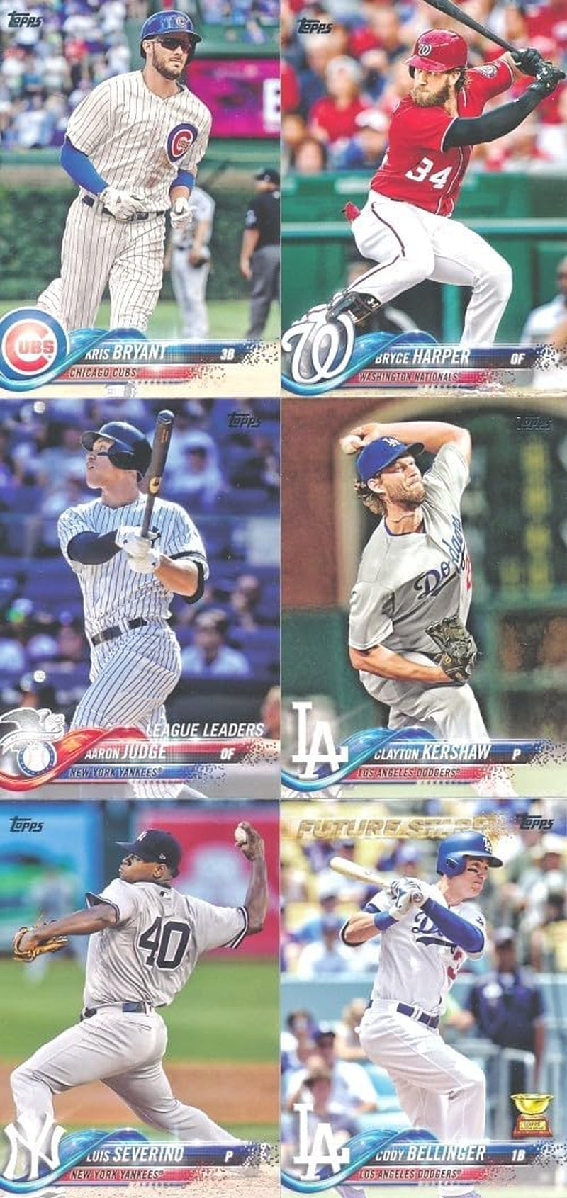 2018 Topps Baseball 708 Card Complete Factory Set with EXCLUSIVE CHROME ROOKIE RELIC! Includes Rookies of Ronald Acuna Jr, Gleyber Torres,Shohei Ohtani & More! Includes All Series 1 & 2 Cards!