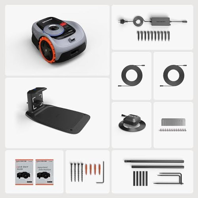 Segway  I105E Robotic Lawn Mower with Garage S, Rec. 500 M²