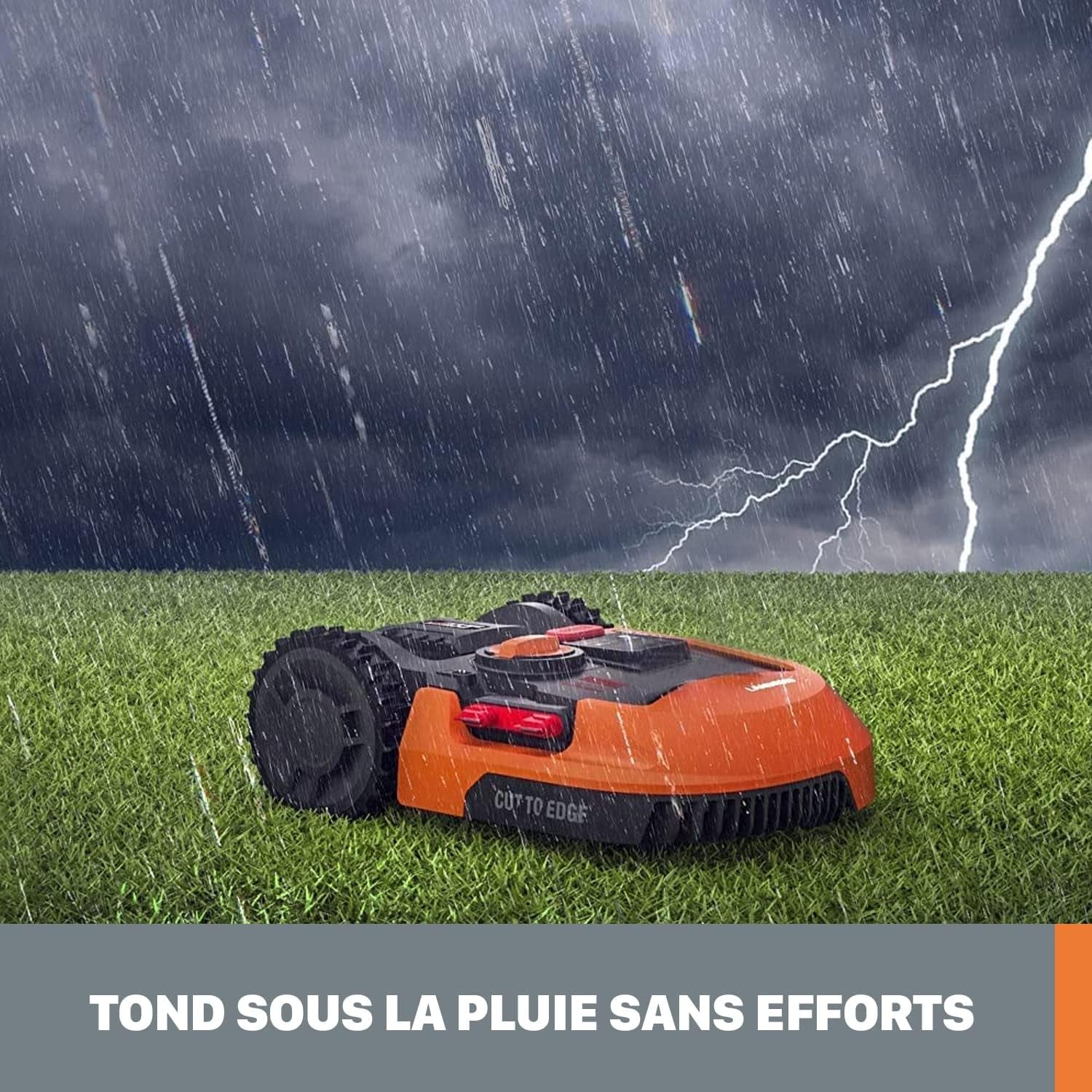 Landroid plus WR165E Robotic Lawnmower with Boundary Cable for Gardens up to 500 M² (AIA Navigation, App Control, Wifi, Bluetooth and Floating Mower - Max Gradient: 35%)