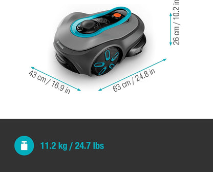 Smart SILENO Free Set 1200 M² Robotic Lawnmower, Wireless, for Lawns up to 1200 M², LONA Intelligence, without Boundary Wire, Quiet Operation, Intelligent Mower with App Control (19923-28)