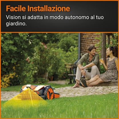 Landroid L WR148E Robot Lawn Mower for Large Gardens up to 800M2 / Automatic Robotic Lawn Mower for Manicured Lawn with Application Control, Wifi Connectivity
