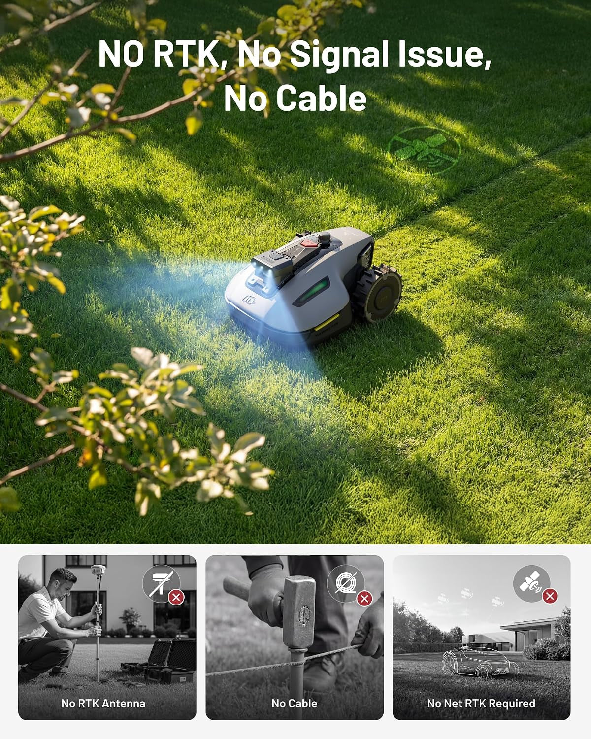 YUKA Mini 2 500 Robot Lawn Mower without Boundary