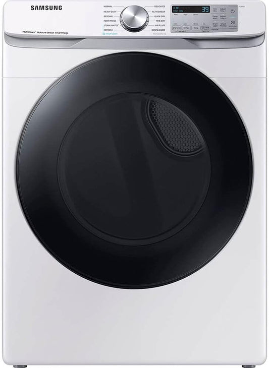 Samsung 7.5 Cu. Ft. Smart Electric Dryer with Steam Sanitize+, White, DVE45B6300W/A3
