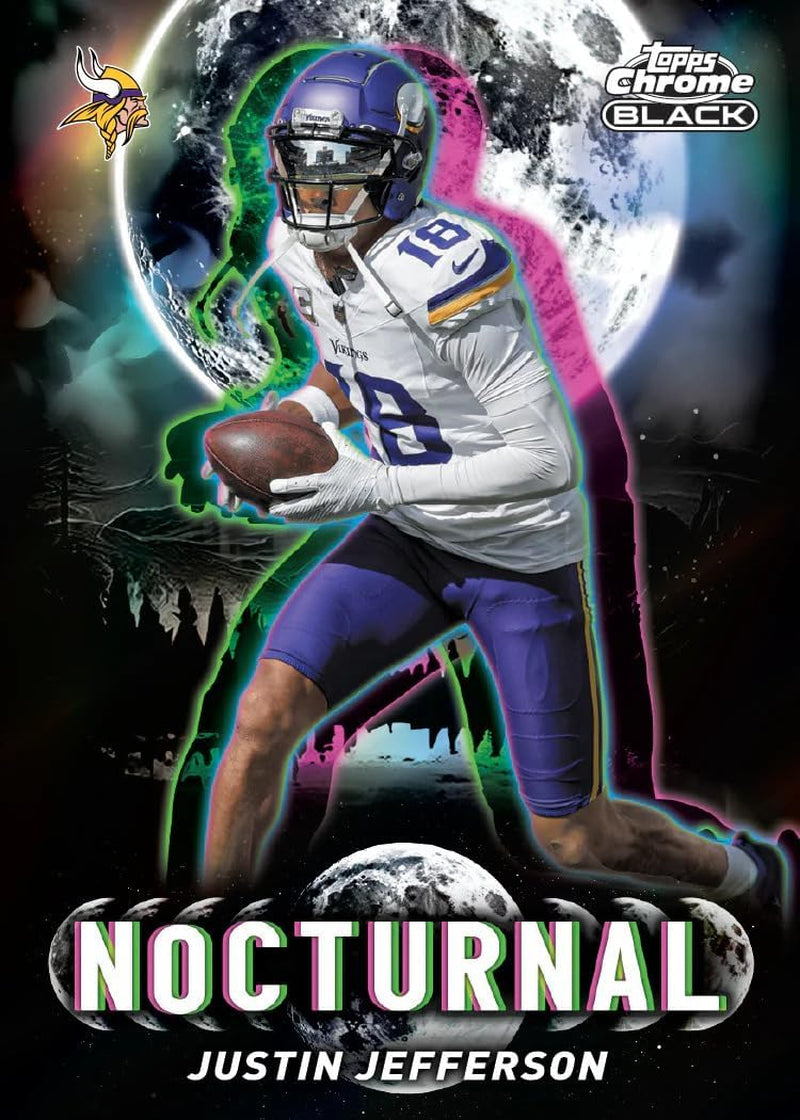 2025 Topps Chrome Black Football Hobby Box | 1 Auto per Box | 2025 Topps Chrome Black Football Hobby Box