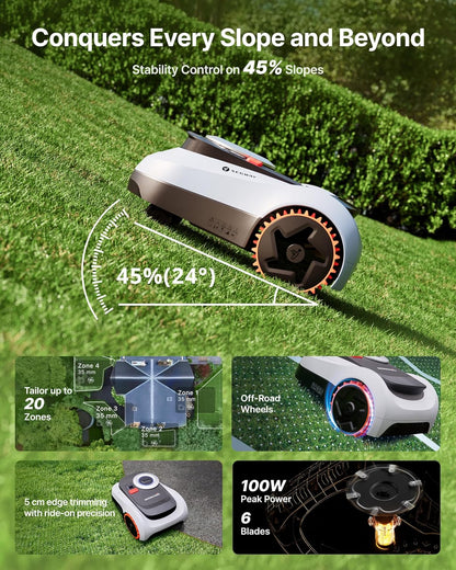 Segway  I208 Lidar Robotic Lawn Mower, with Garage M, Rec. 800 M²