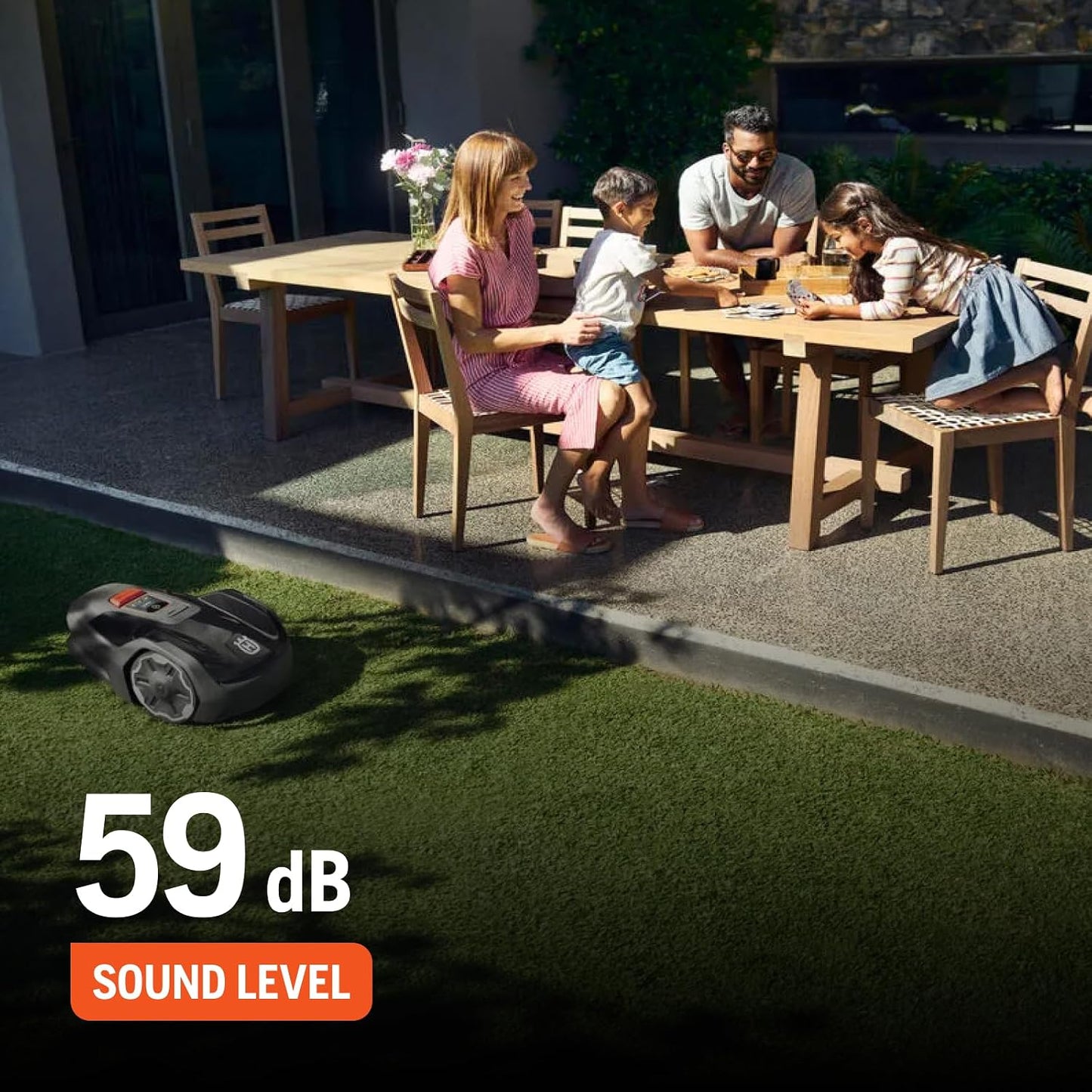 Robotic Lawnmower Automower Aspire R4 for Areas up to 400 M² I Robotic Lawnmower with Battery, Controlled via Connect App (Incl. Voice Control, Wi-Fi, Bluetooth) with Installation Kit