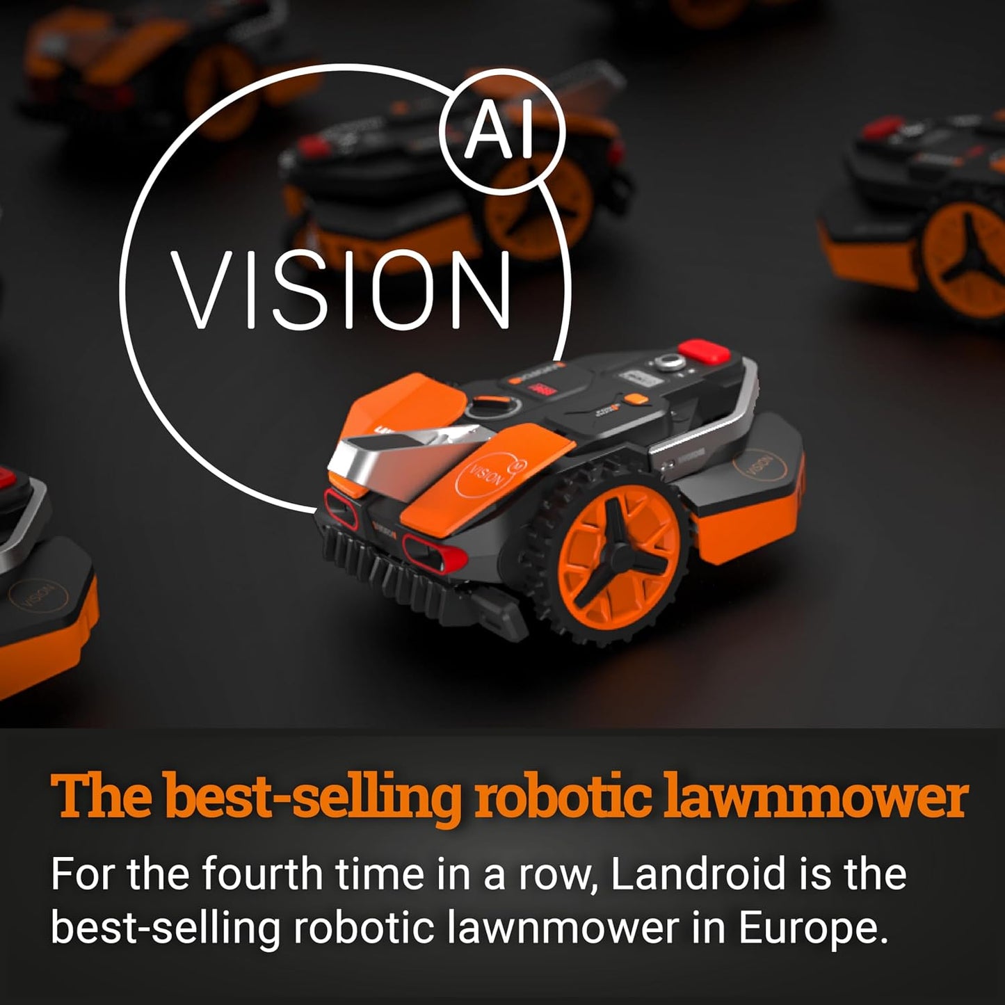 Landroid VISION L1600 WR216E Robotic Mower 1600M2 2025 Model