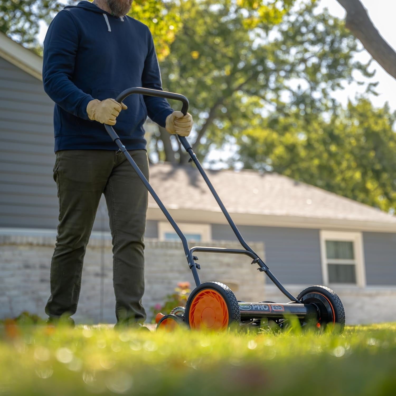 Scotts 716-18S 18-Inch 7-Blade Push Reel Lawn Mower, Green