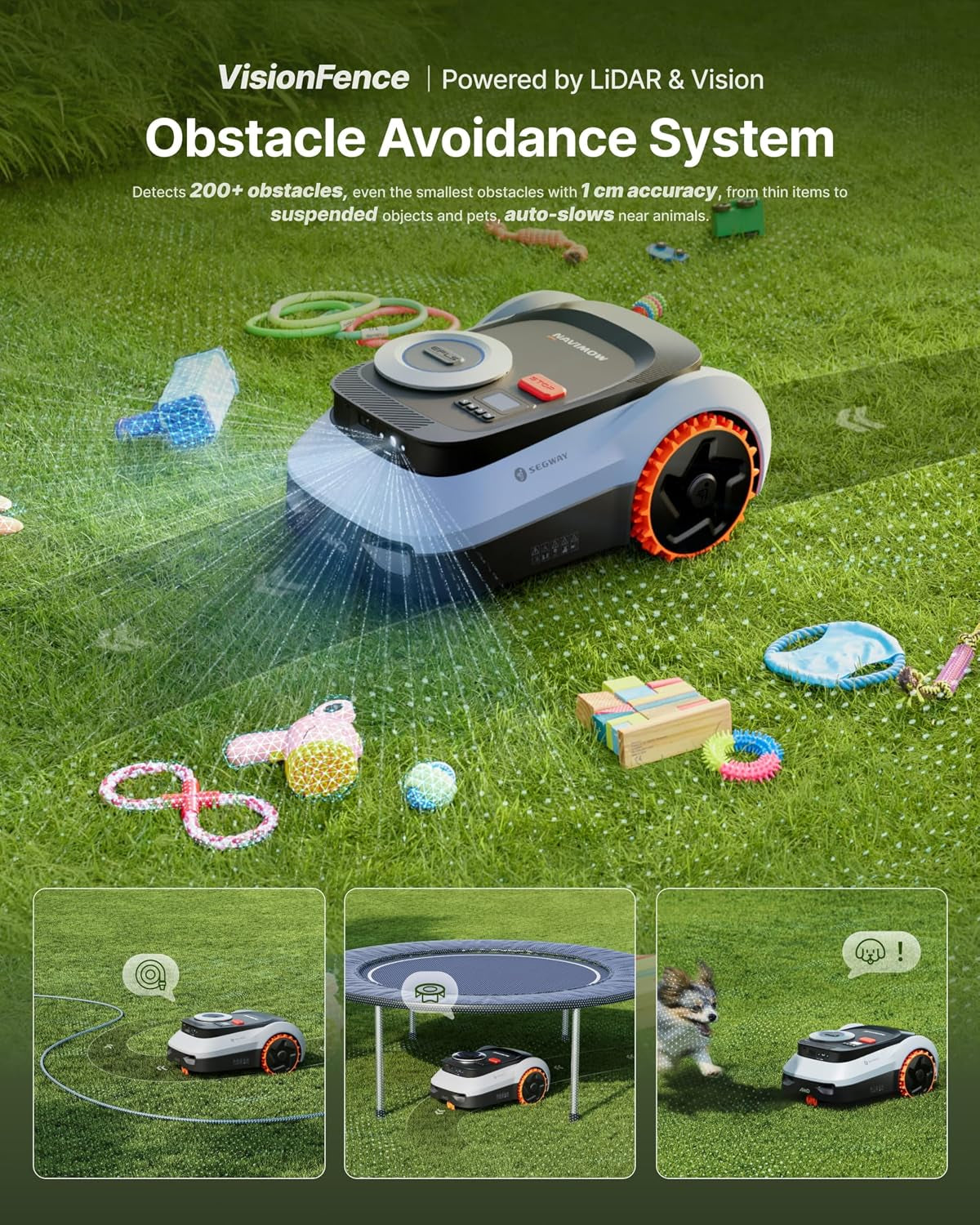 Segway  I210 Lidar Pro Robotic Lawn Mower, Rec. 1000 M²