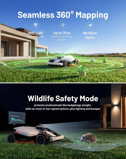 LUBA 3 AWD 3000 Robotic Lawnmower without Boundary