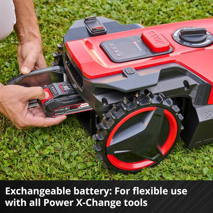 Robot Lawnmower 18V, Long-Life Battery, App Control