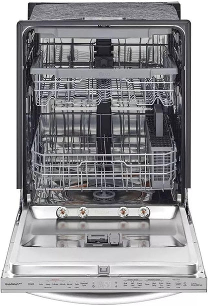LG LDTS5552S Top Control Dishwasher with Quadwash, Truesteam, Dynamic Dry, 3Rd Rack, 46 Dba, Printproof Stainless Steel