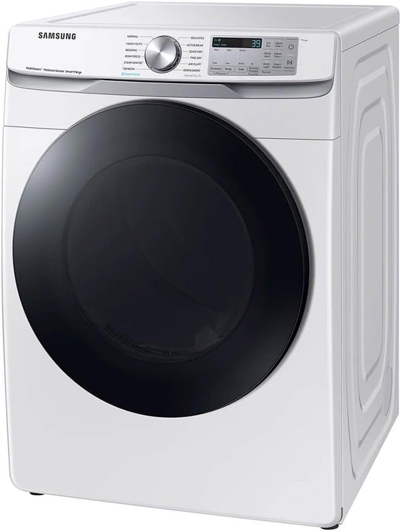 Samsung 7.5 Cu. Ft. Smart Electric Dryer with Steam Sanitize+, White, DVE45B6300W/A3