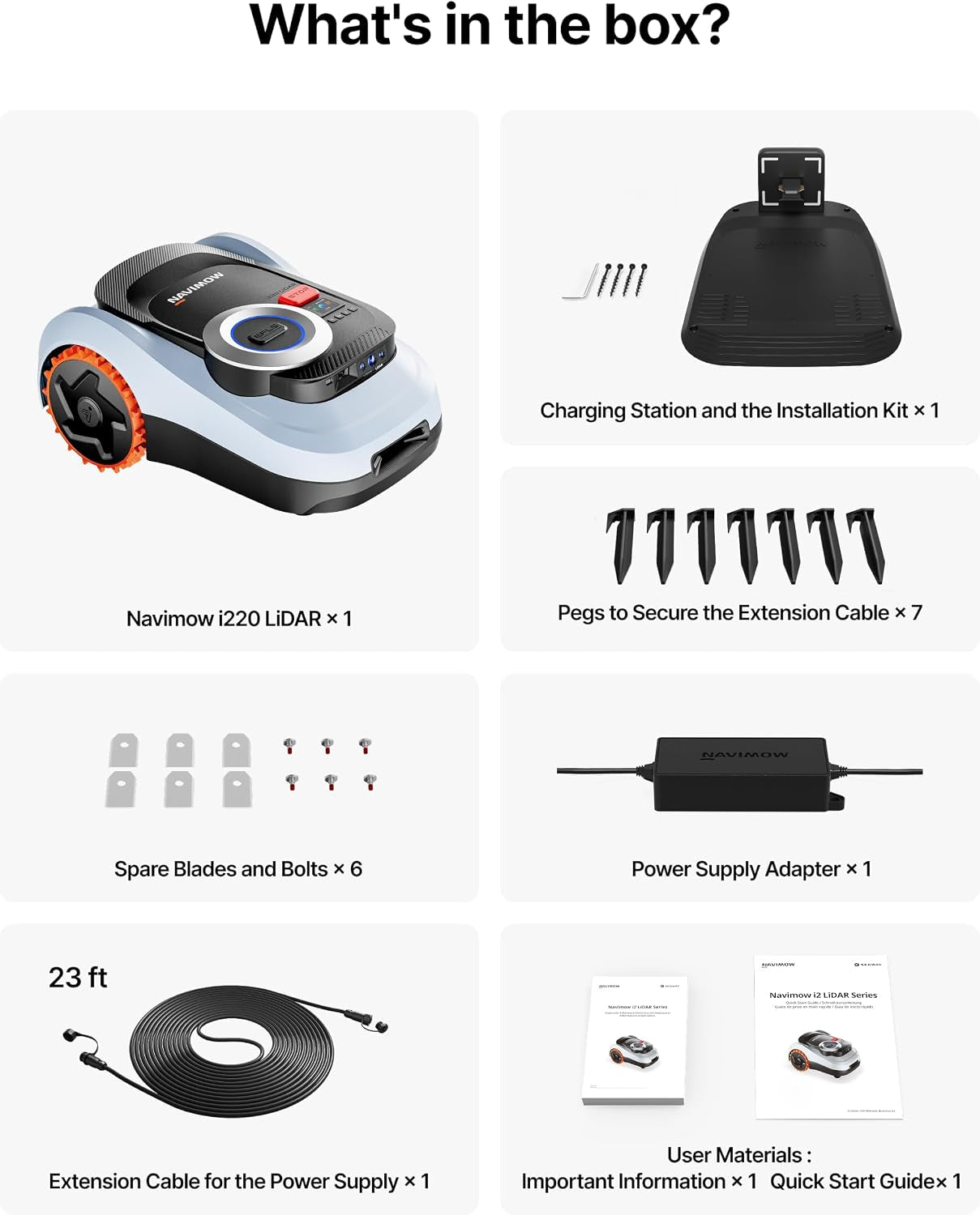 Segway  I220 Lidar Robotic Lawn Mower without Boundary, Rec. 2000 ㎡