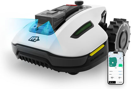 YUKA Mini 500 Robot Lawn Mower, Perimeter Wire Free, Recommended for 500 M², Maximum 700 M²,3D AI Vision, 45% Slope Capability, Automatic Mapping, Equipped with 4G Module
