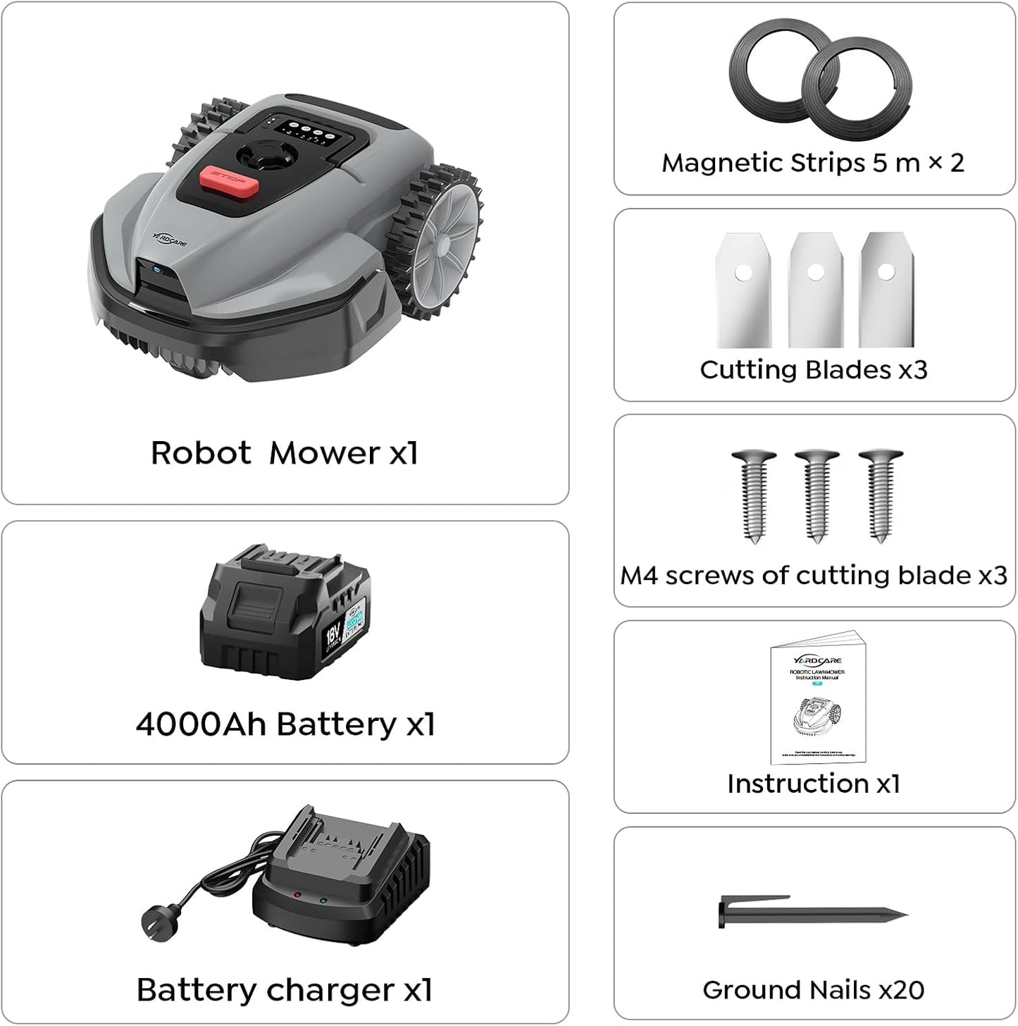 V3 Robot Lawn Mower with Vision Navigation, 150+ Obstacle Detection and App Control, 50 Db Quiet, with Spiral Mowing Mode and Rain Sensor, Robotic Lawn Mower for Small to Medium‑Sized Gardens