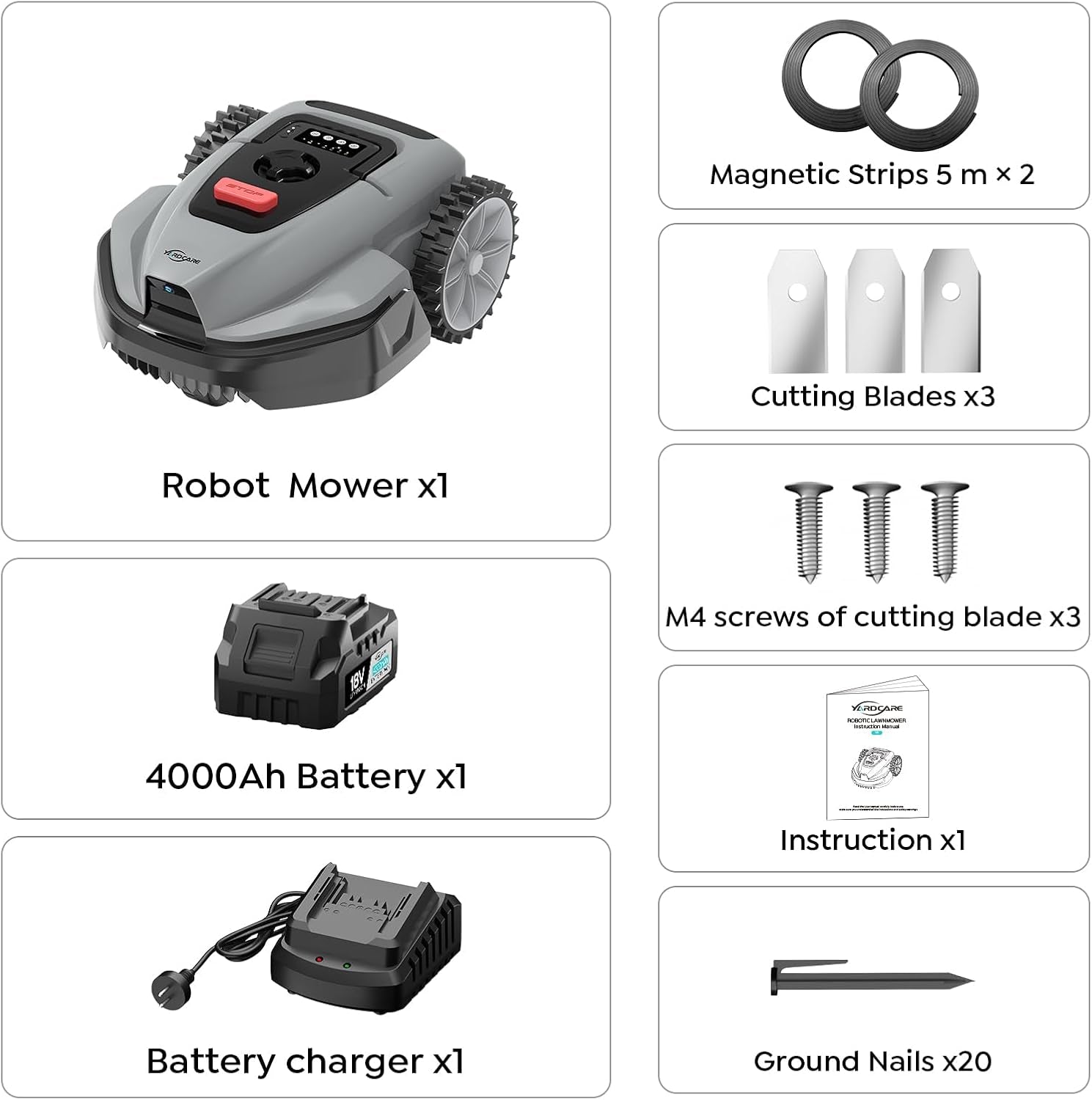 V3 Robot Lawn Mower with Vision Navigation, 150+ Obstacle Detection and App Control, 50 Db Quiet, with Spiral Mowing Mode and Rain Sensor, Robotic Lawn Mower for Small to Medium‑Sized Gardens