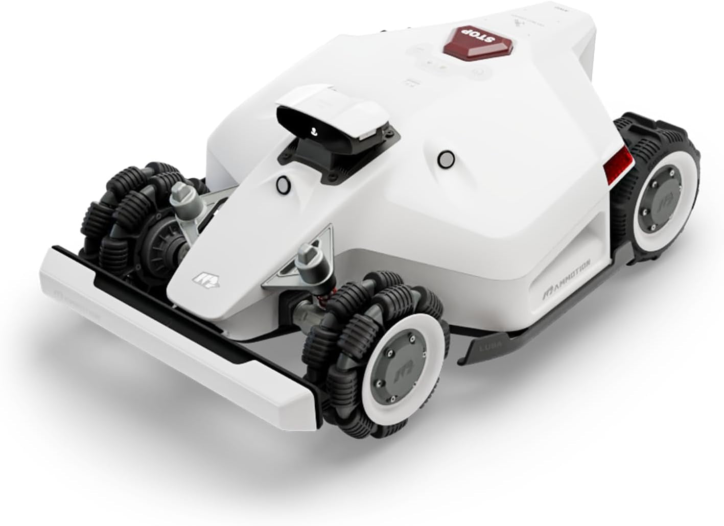 LUBA 2 AWD 5000 Robotic Lawnmower, Perimeter Wire Free for 1.25 Acre Lawn 80% Slope, APP Control with Virtual Boundaries, All-Wheel Drive, Multi-Zone Management…