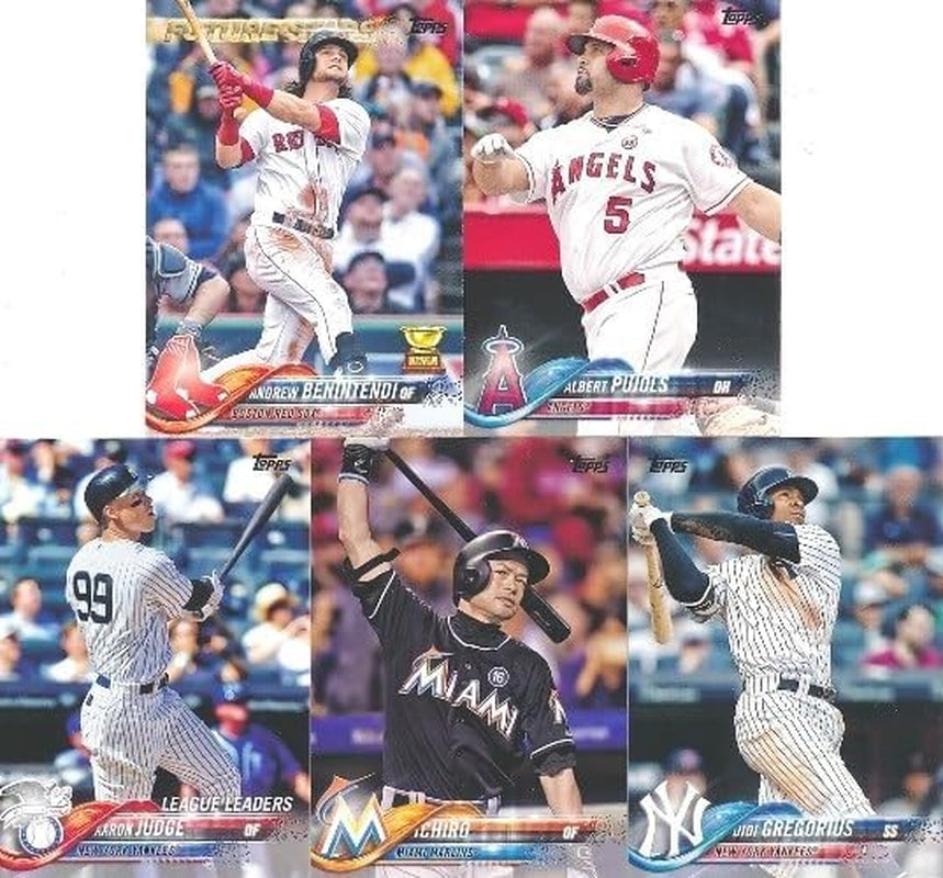 2018 Topps Baseball 708 Card Complete Factory Set with EXCLUSIVE CHROME ROOKIE RELIC! Includes Rookies of Ronald Acuna Jr, Gleyber Torres,Shohei Ohtani & More! Includes All Series 1 & 2 Cards!