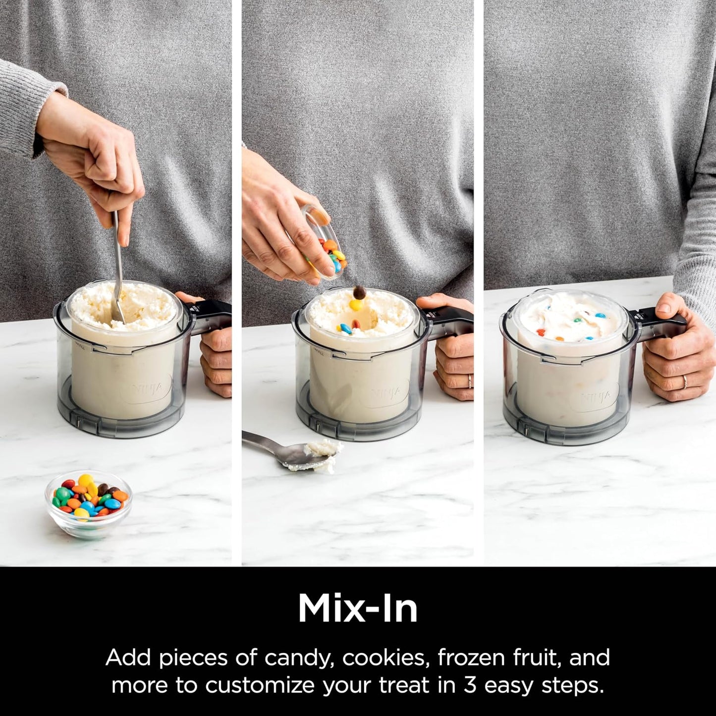 Ninja Creami Deluxe Ice Cream & Frozen Treat Maker, Includes (4) Family-Sized 24 Oz. Tubs, for Ice Cream, Sorbet, Milkshakes, Frozen Yogurt, & More, 11-In-1, XL Capacity, Silver