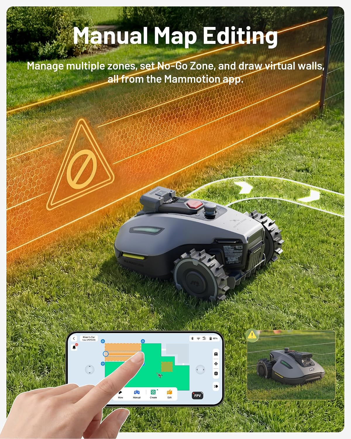 YUKA Mini 2 500 Robot Lawn Mower without Boundary